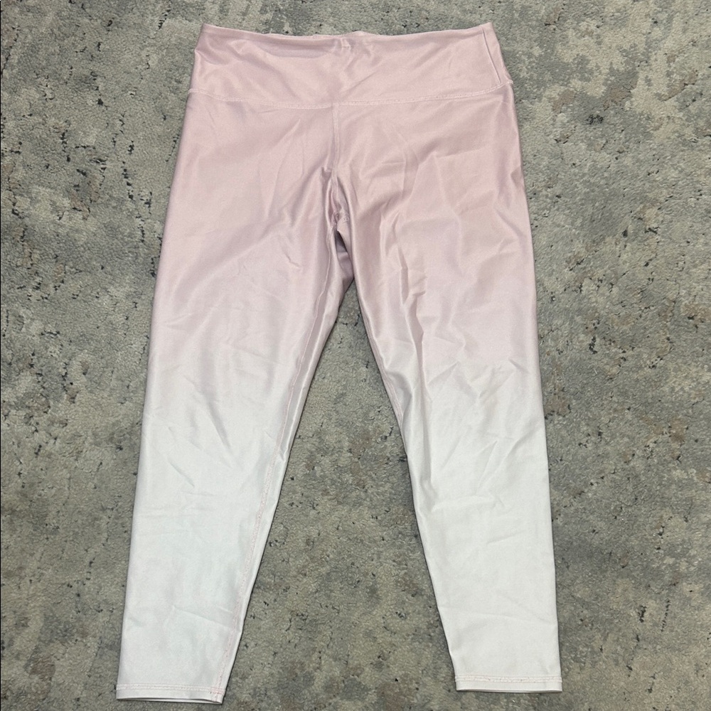 Ellie Women’s Light Pink to White Ombre Butter Soft Leggings